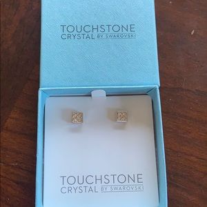 Touchstone Crystal Petite Square Earrings